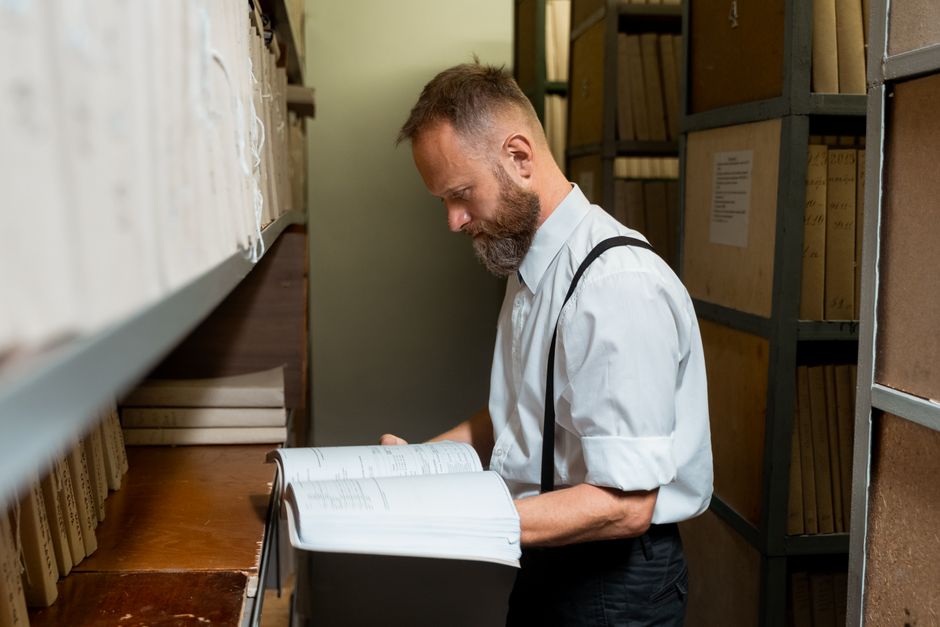 Historical archive and books