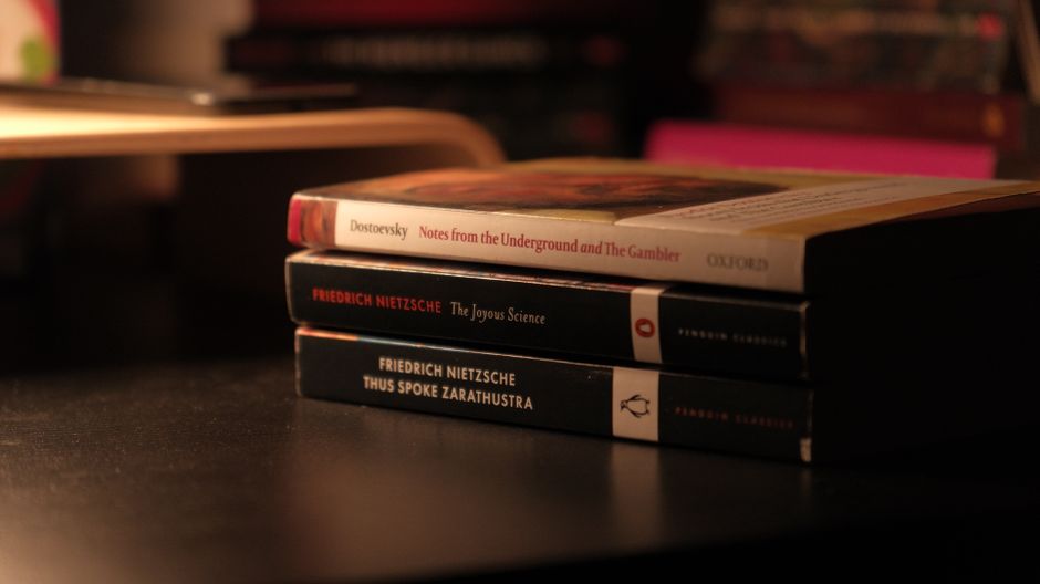 Books representing philosophical inquiry